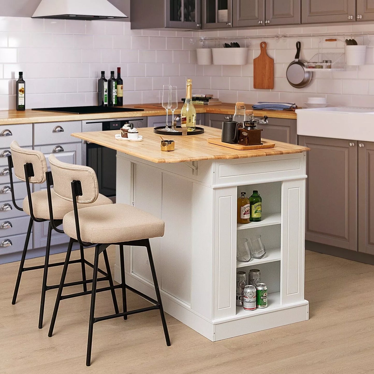 Irwin Kitchen Island With Seating