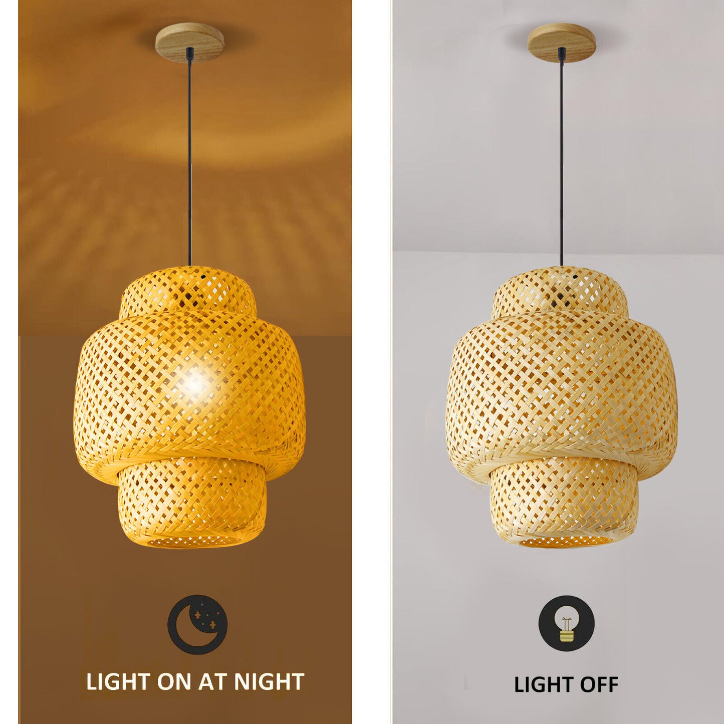 Bamboo Kitchen Pendant Light