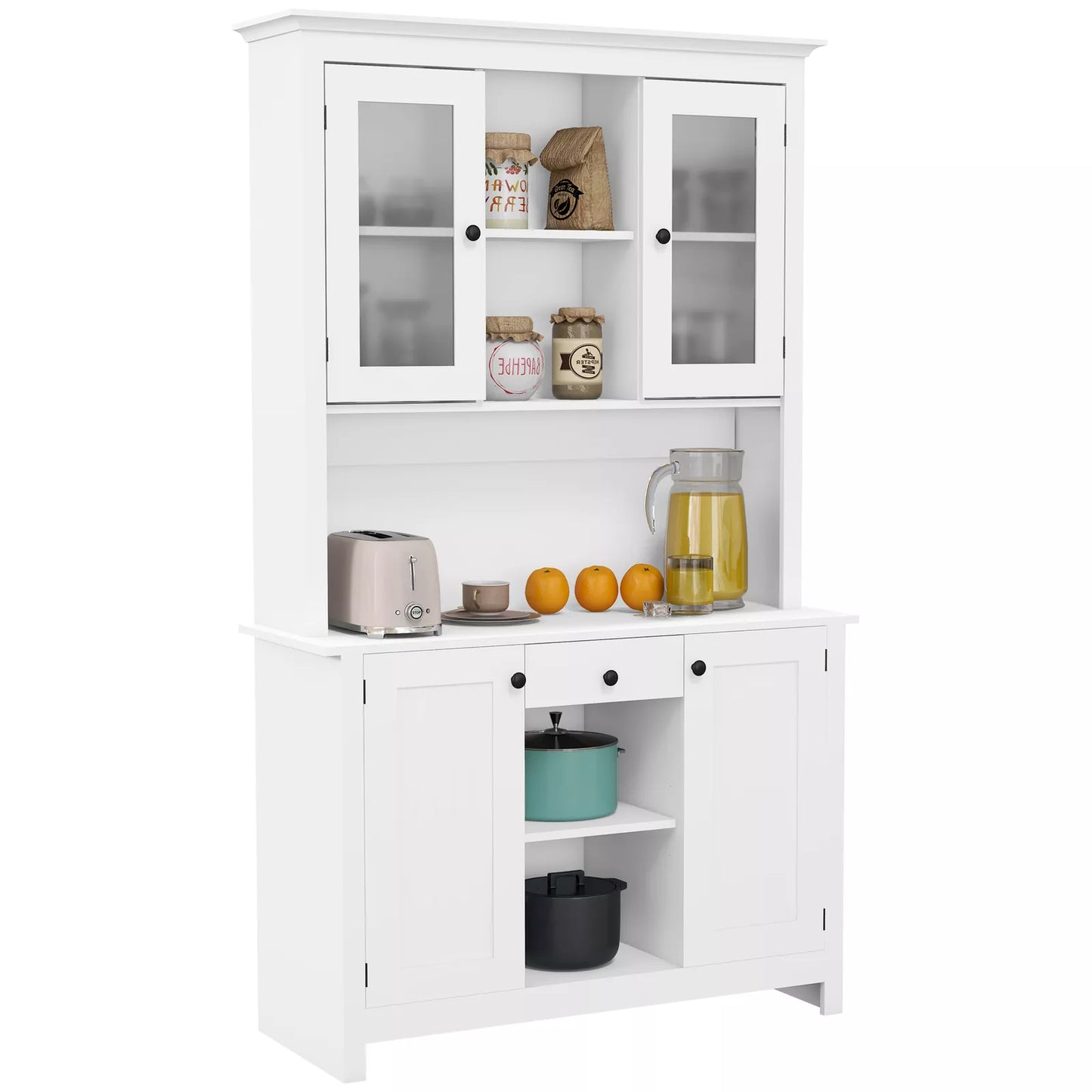 Faris Kitchen Pantry Cabinet Hutch