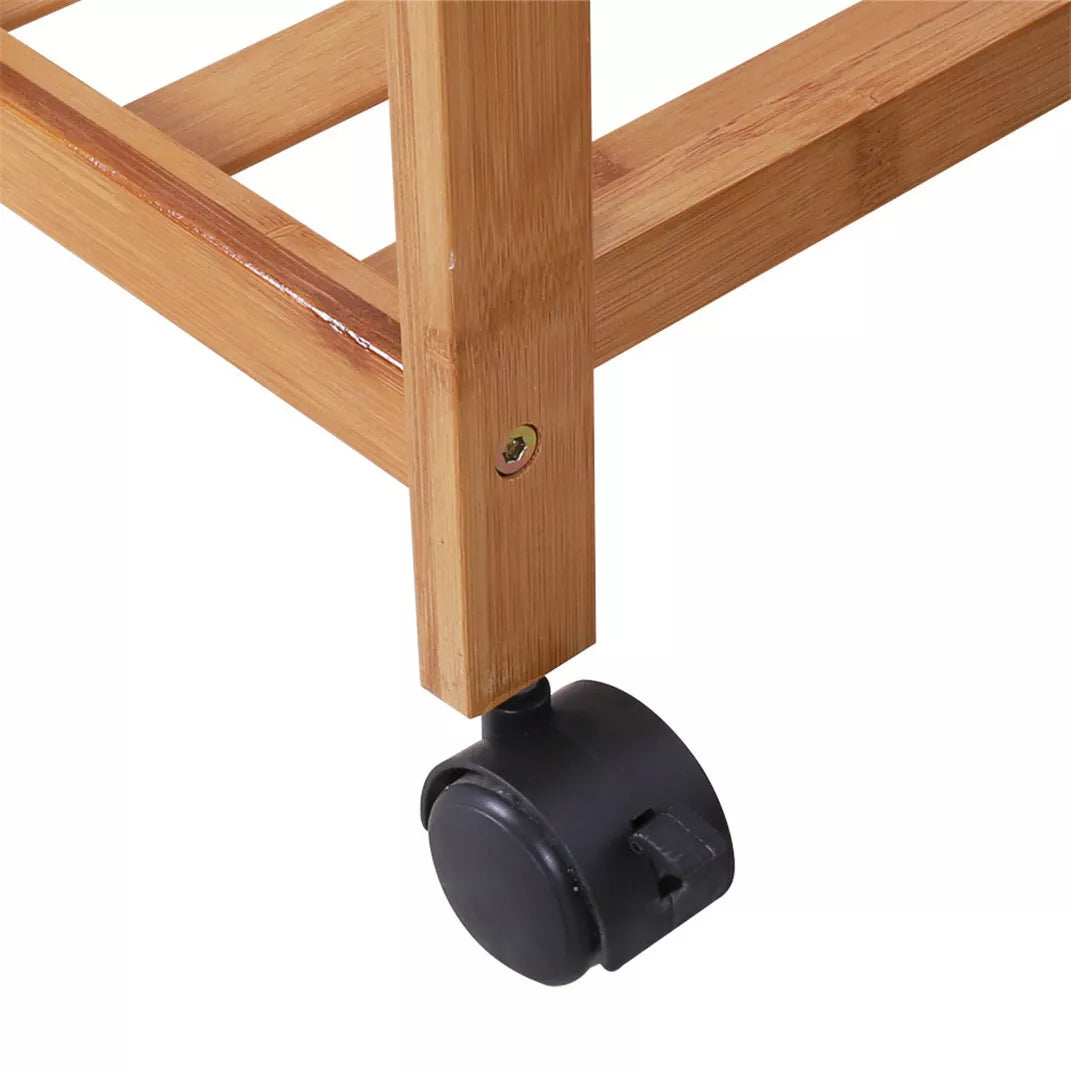 30" Heavy Duty Wood Wardrobe Clothes Rack