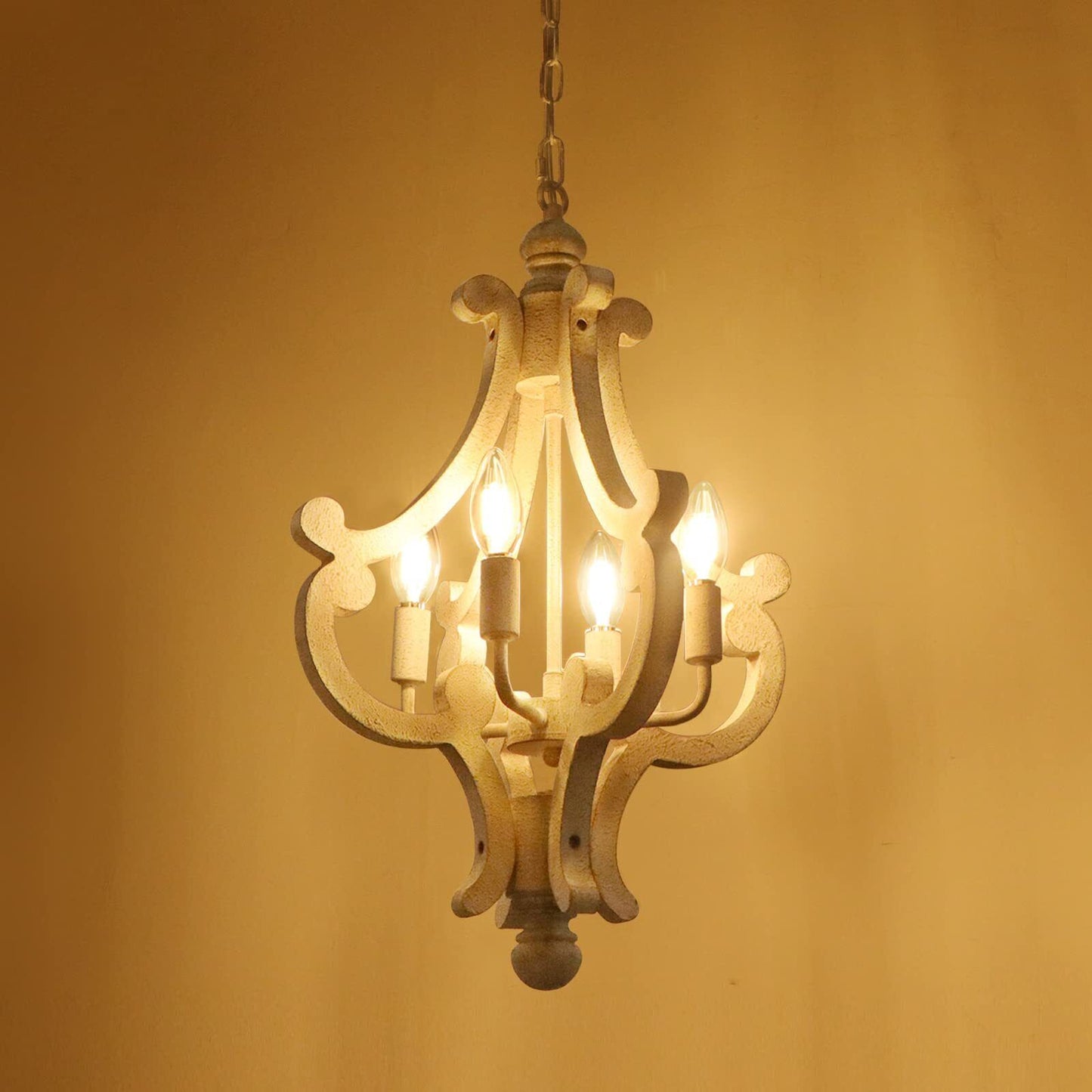 Wooden Rustic Dining Room Chandelier