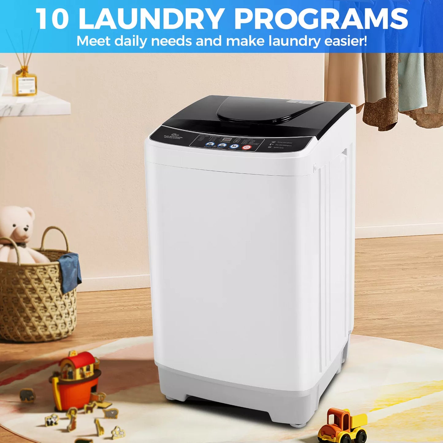 15.6lbs Portable Apartment Ventless Washer & Dryer Combo