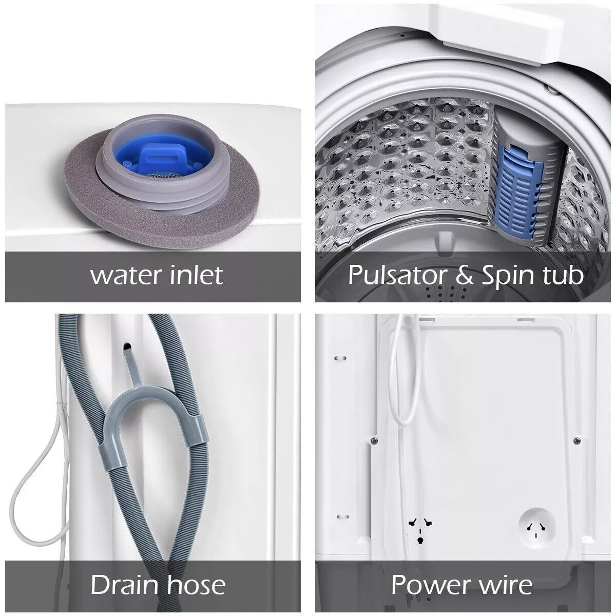 3.5KG Portable Washing Machine & Spin Dryer