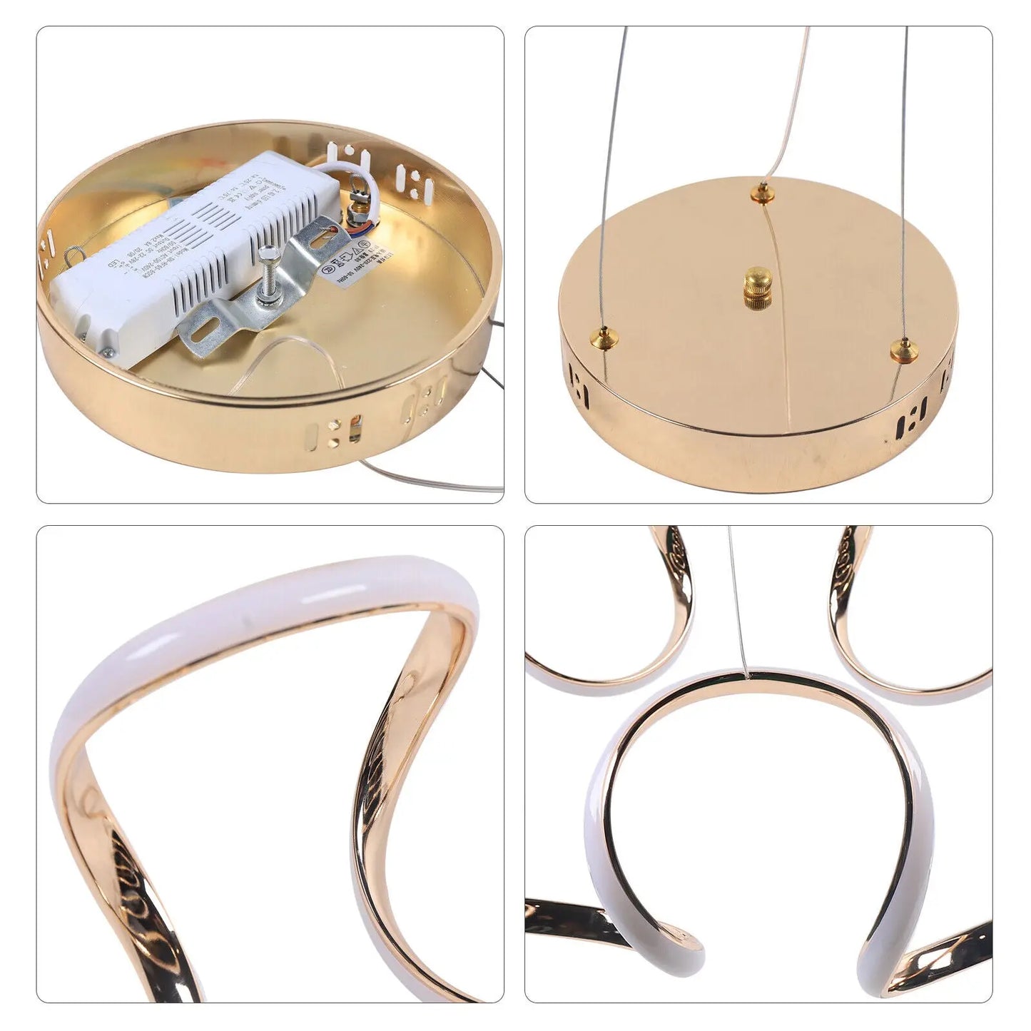 Ribbon Modern Dining Room Chandelier Canva Home