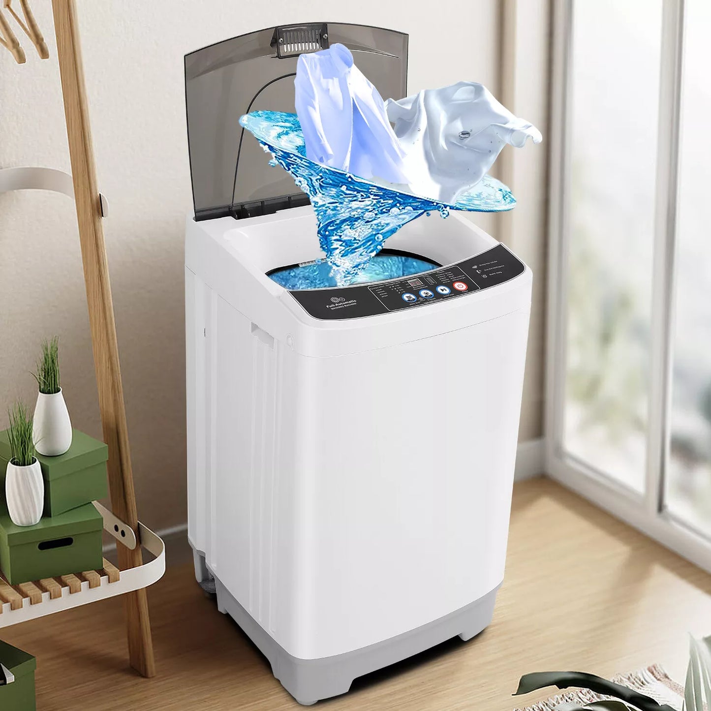 15.6lbs Portable Apartment Ventless Washer & Dryer Combo