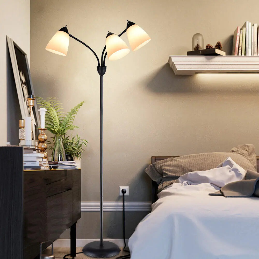 3 Bulb Modern Living Room Floor Lamp Canva Home