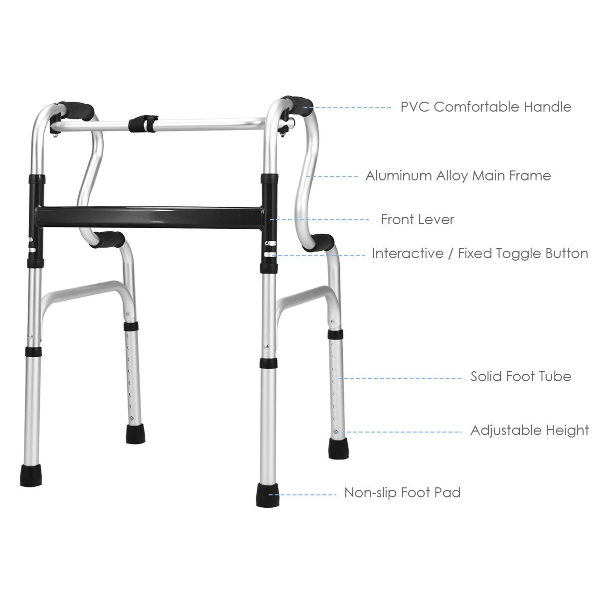Senior Lightweight Mobility Walker (Dual Handle)