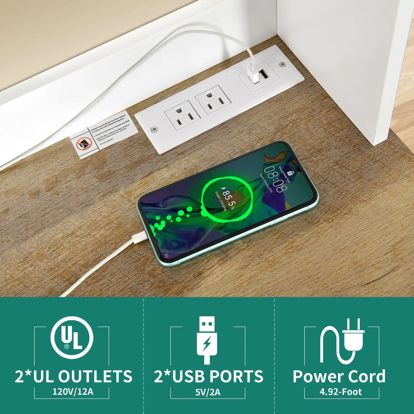 Mari Bakers Rack With Cabinet