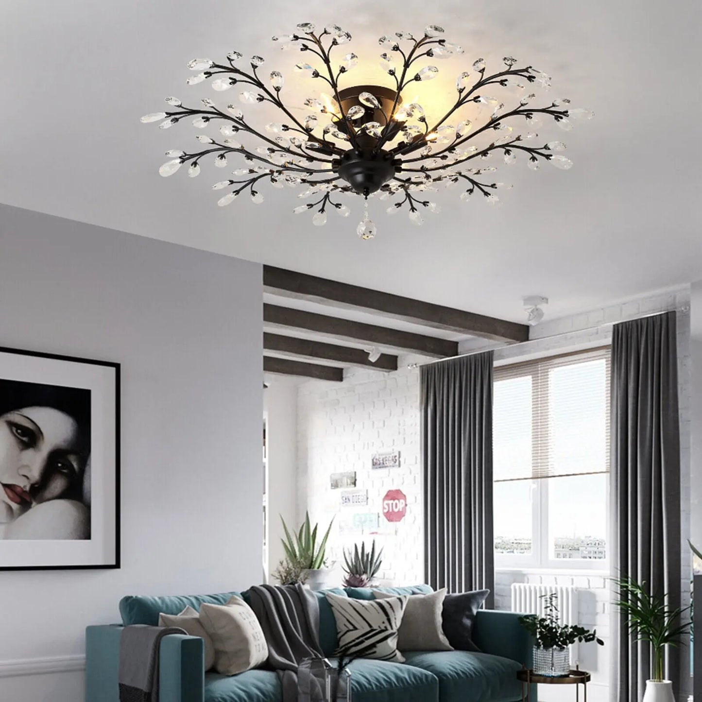 Branches Crystal Dining Room Chandelier Canva Home