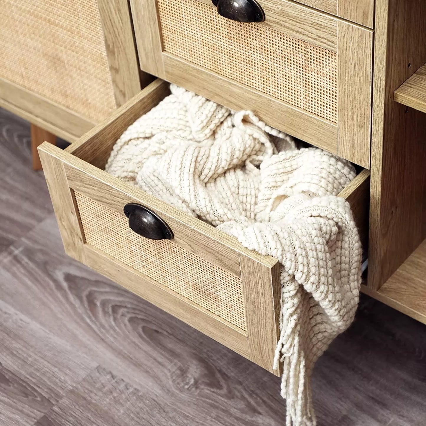 Bushra Rattan Sideboard Buffet Cabinet