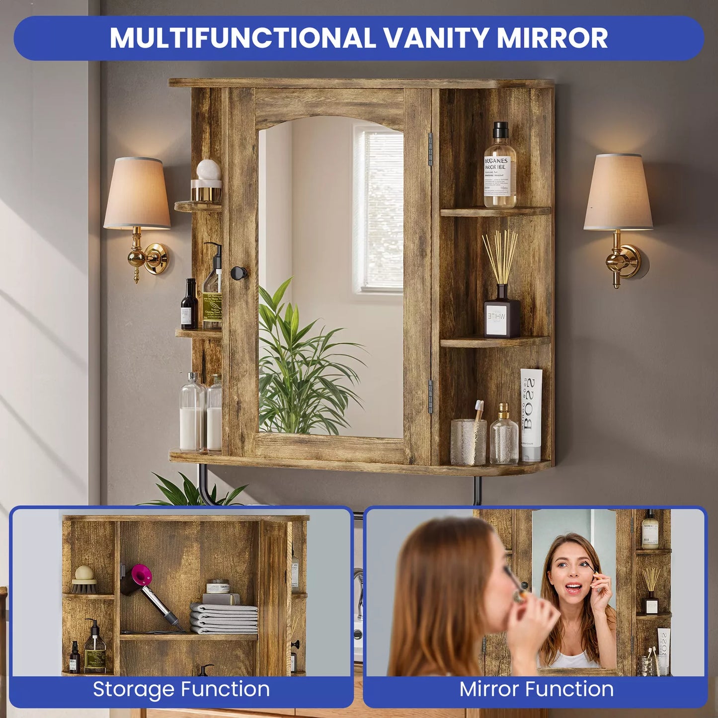 Lena Wall Mounted Bathroom Cabinet