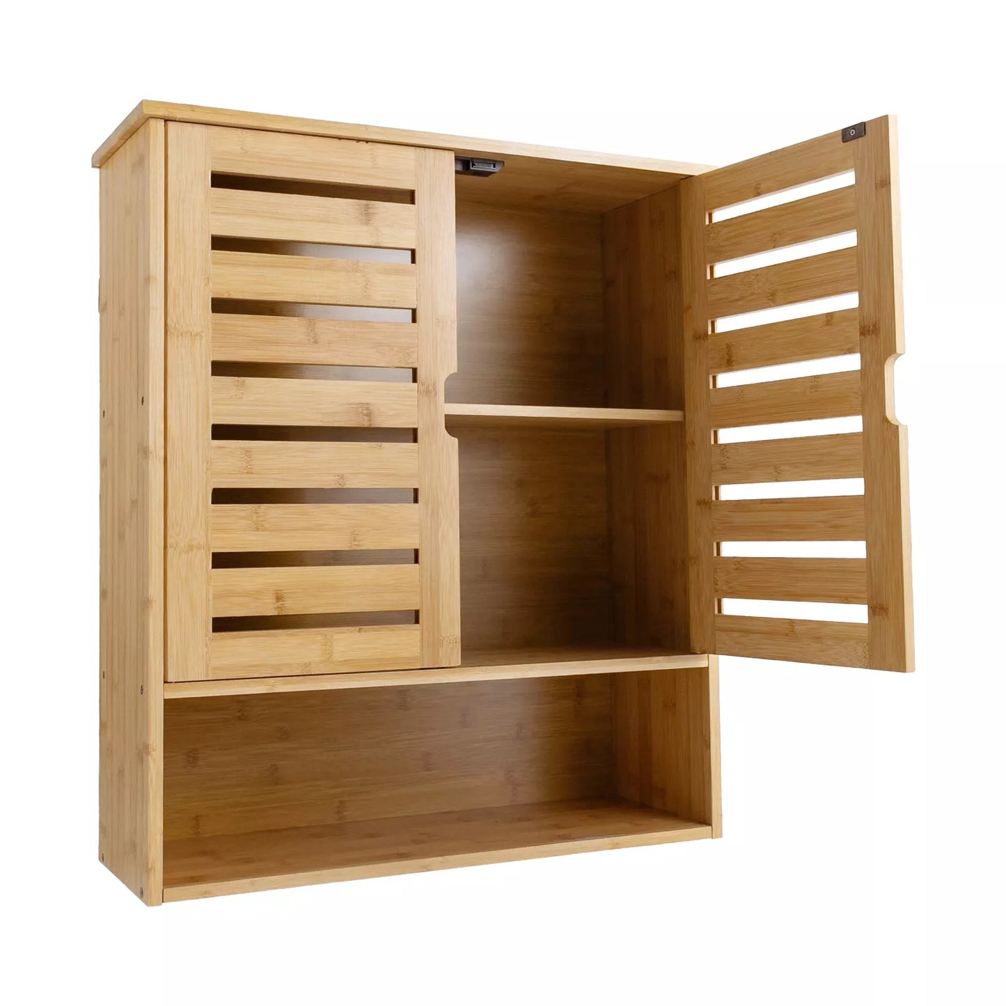 Bamboo Wall Mounted Bathroom Cabinet