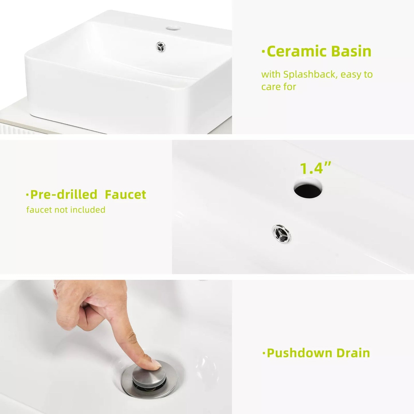 30" Bathroom Vanity Cabinet With Sink Canva Home