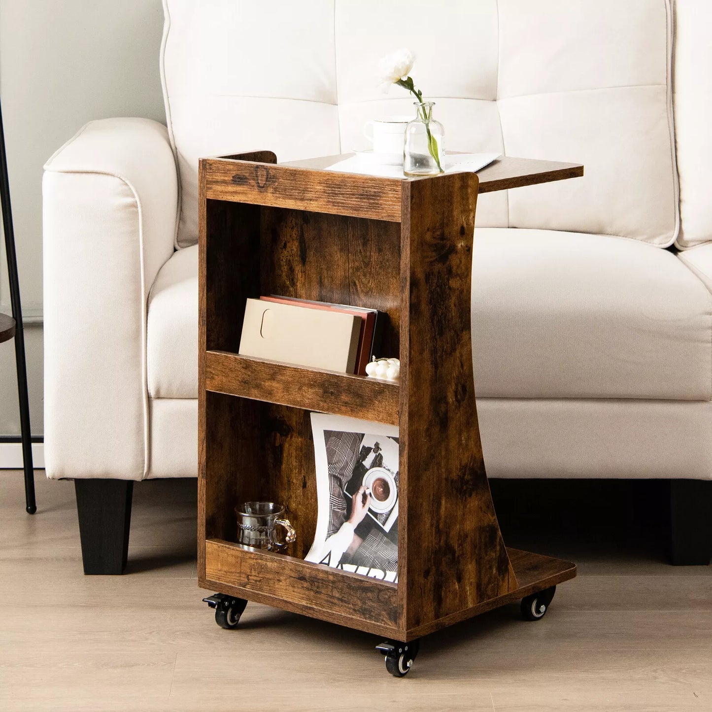 Rustic Living Room End Table