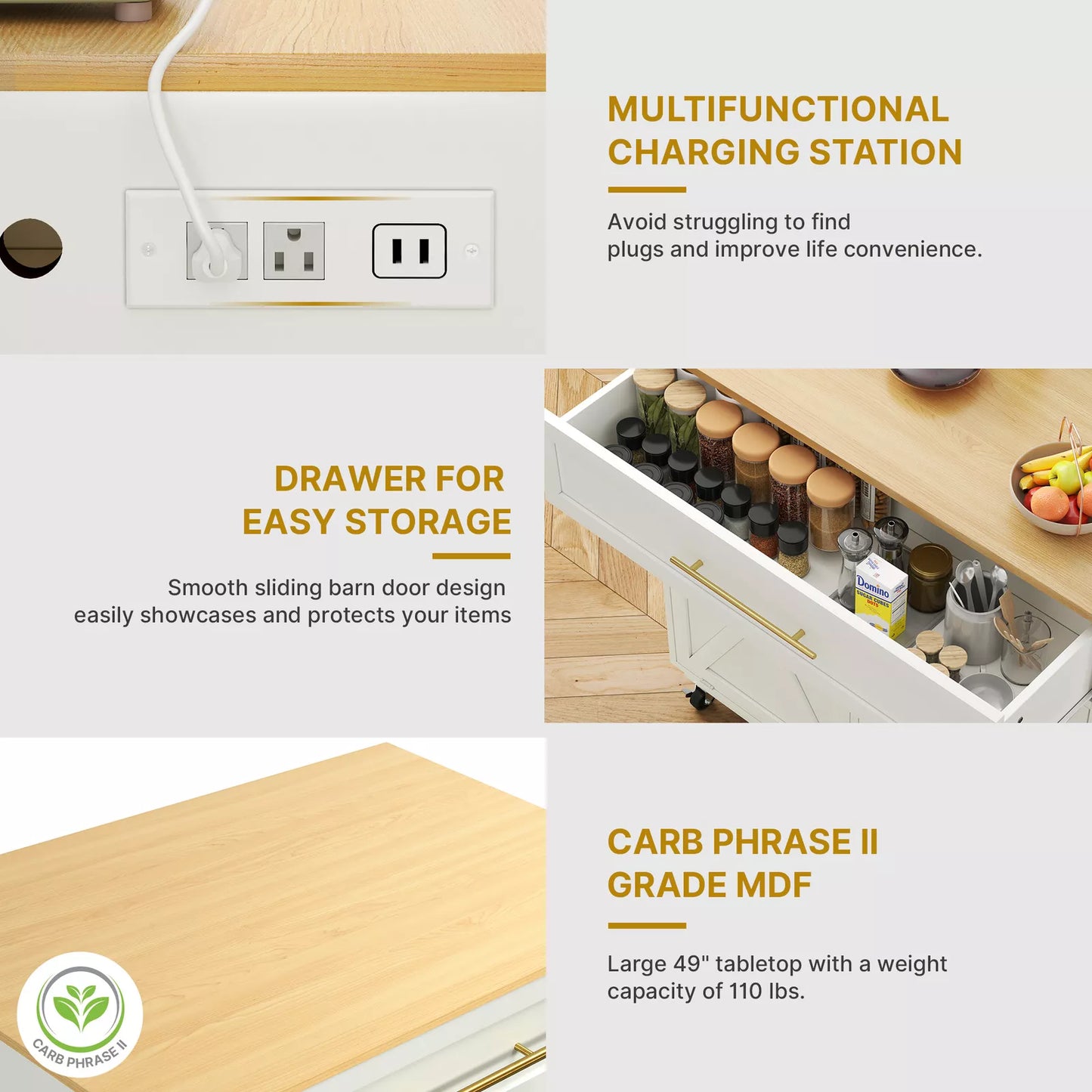 Aoife Dual Kitchen Trash Can Cabinet