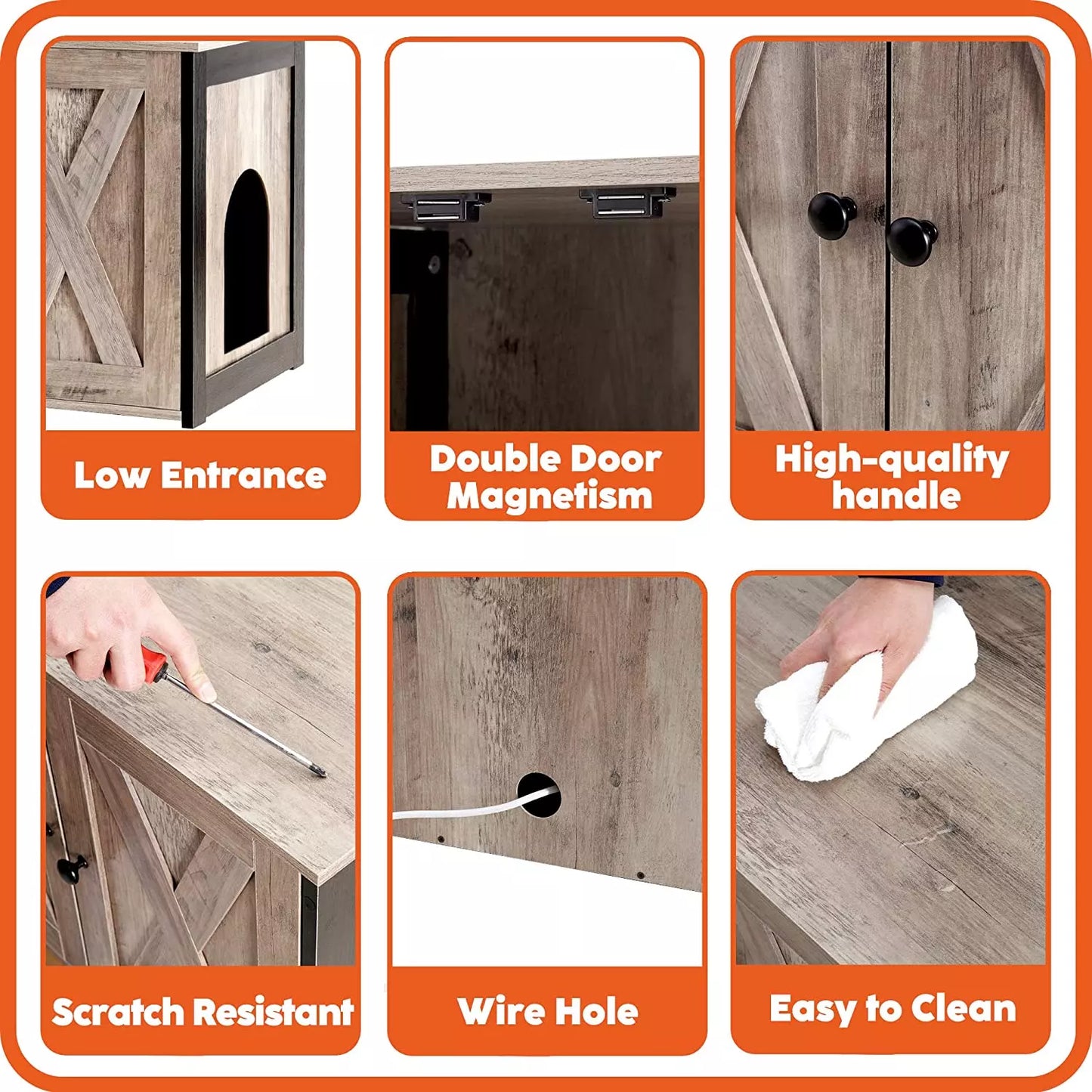 Bates Cat Litter Box Enclosure Furniture