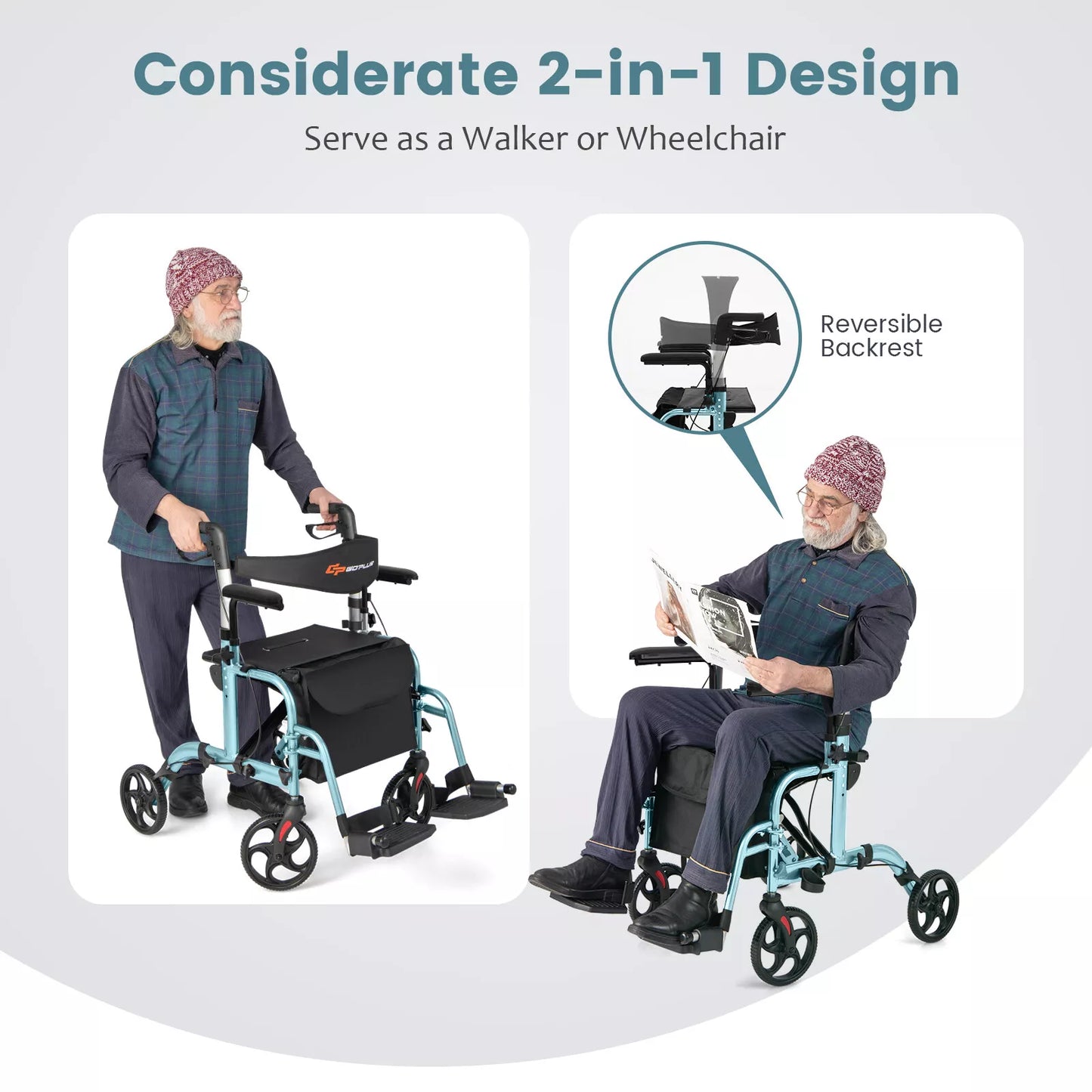 Owain Rollator Walker With Seat