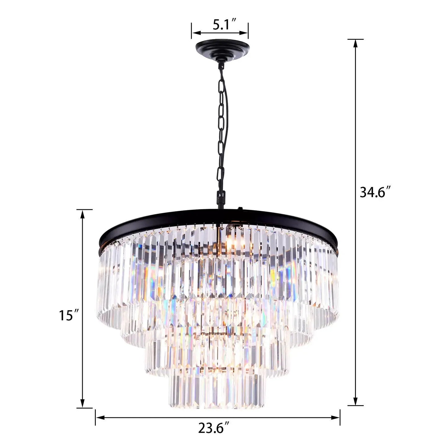Hanging Luxury Crystal Dining Room Chandelier Canva Home