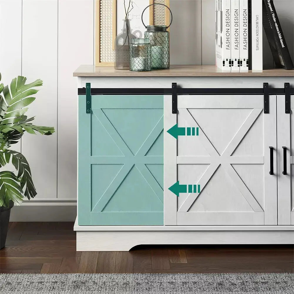 Anna Farmhouse TV Media Cabinet Console Canva Home