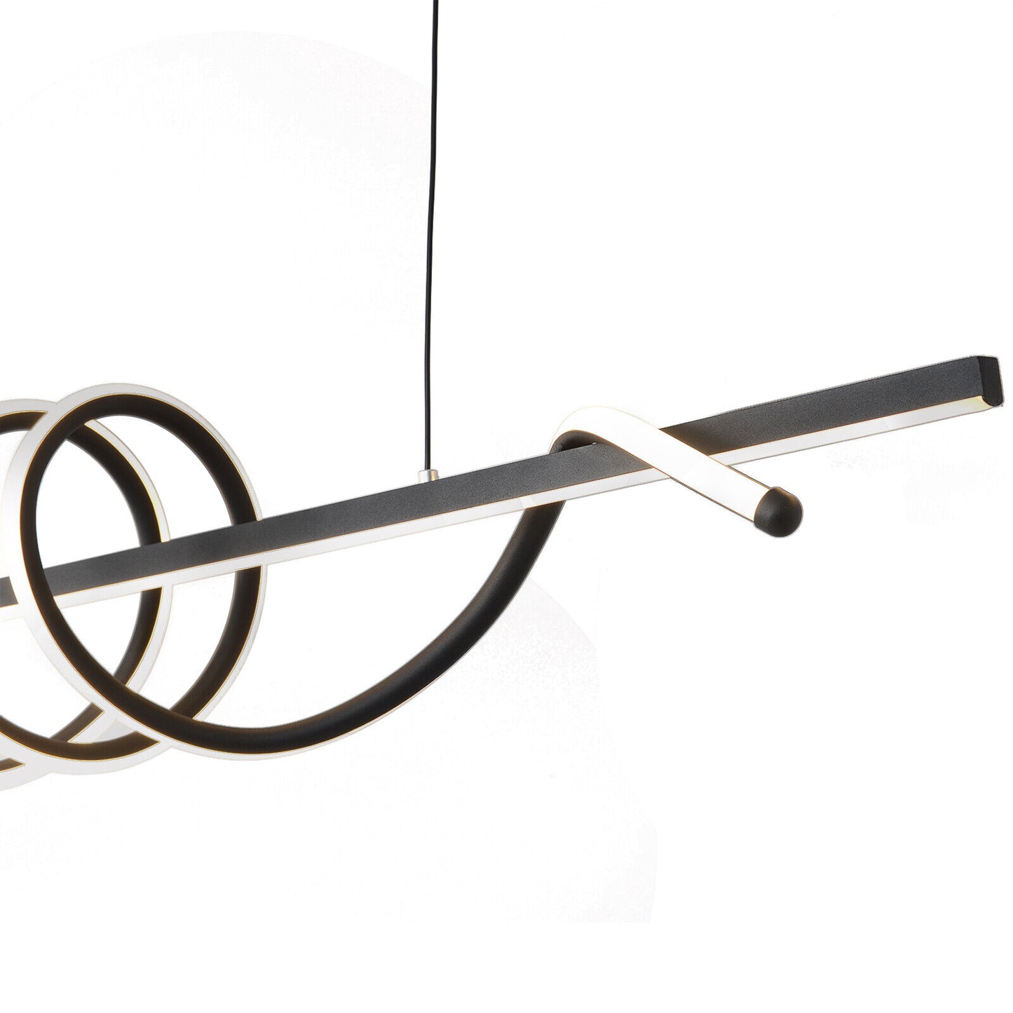Curve Wave Modern Dining Room Chandelier