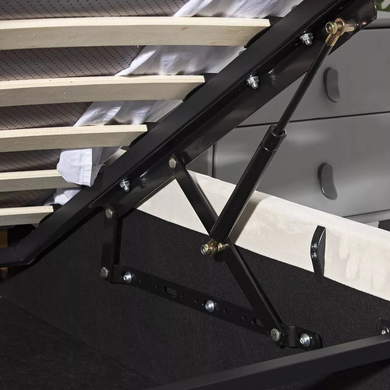 Lam Small Double Ottoman Bed Frame