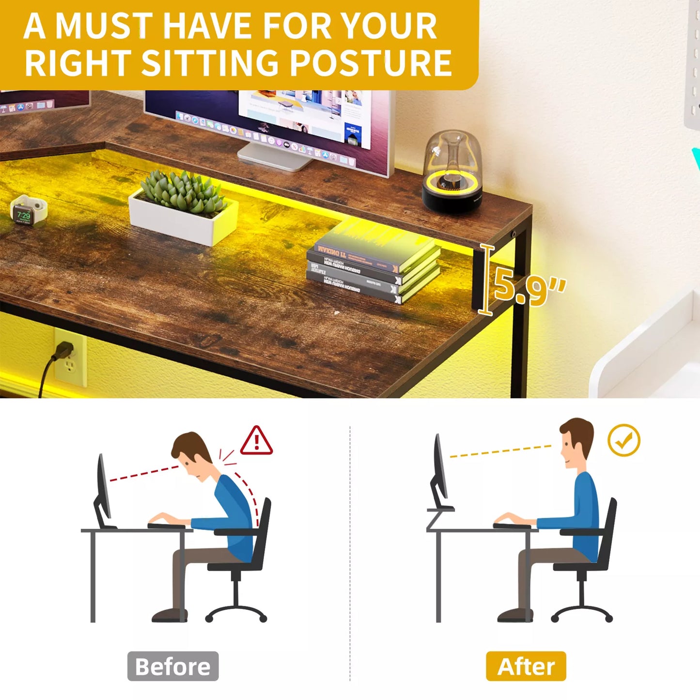 Dexter L Shaped Gaming Corner Desk