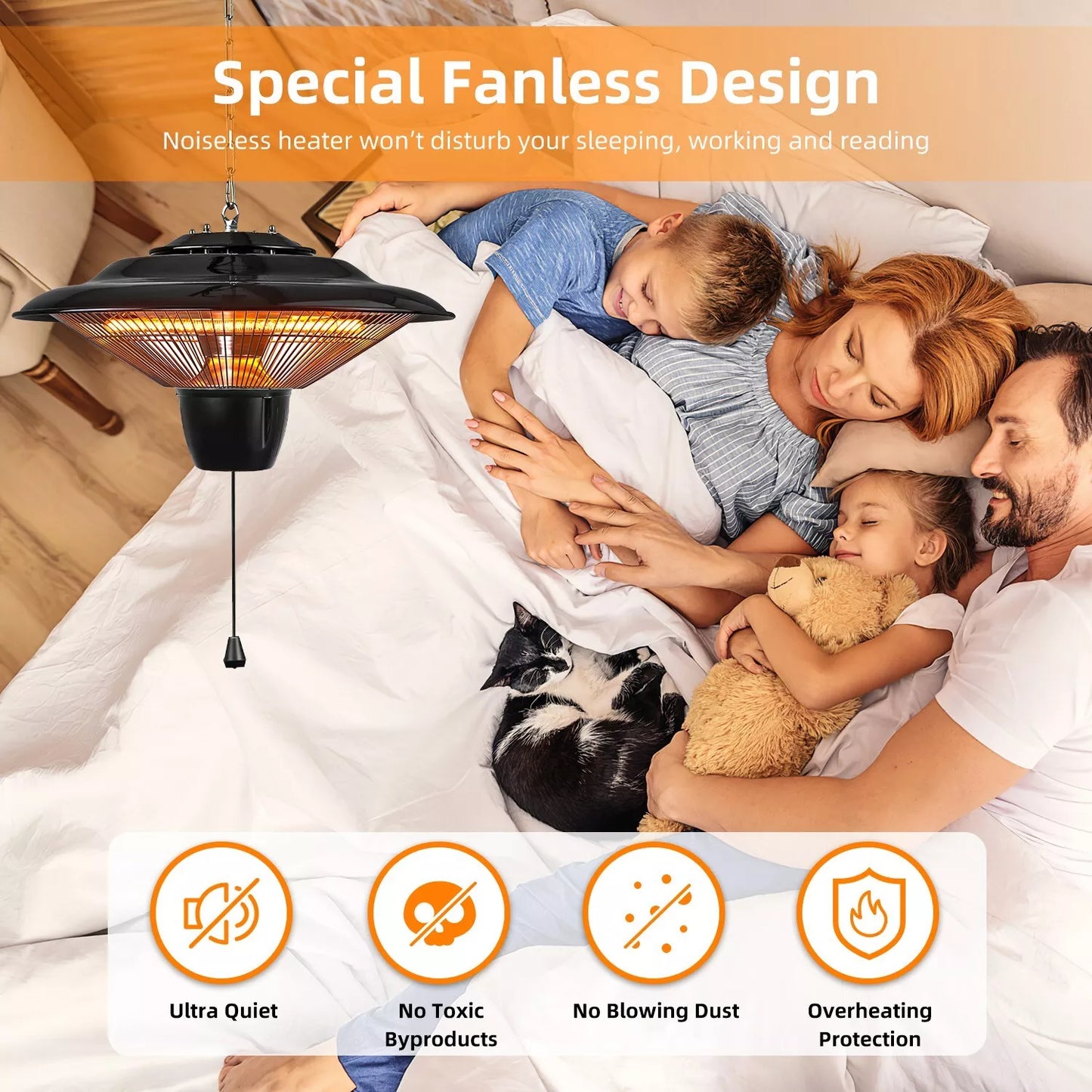 Outdoor Electric Patio Space Heater Lamp