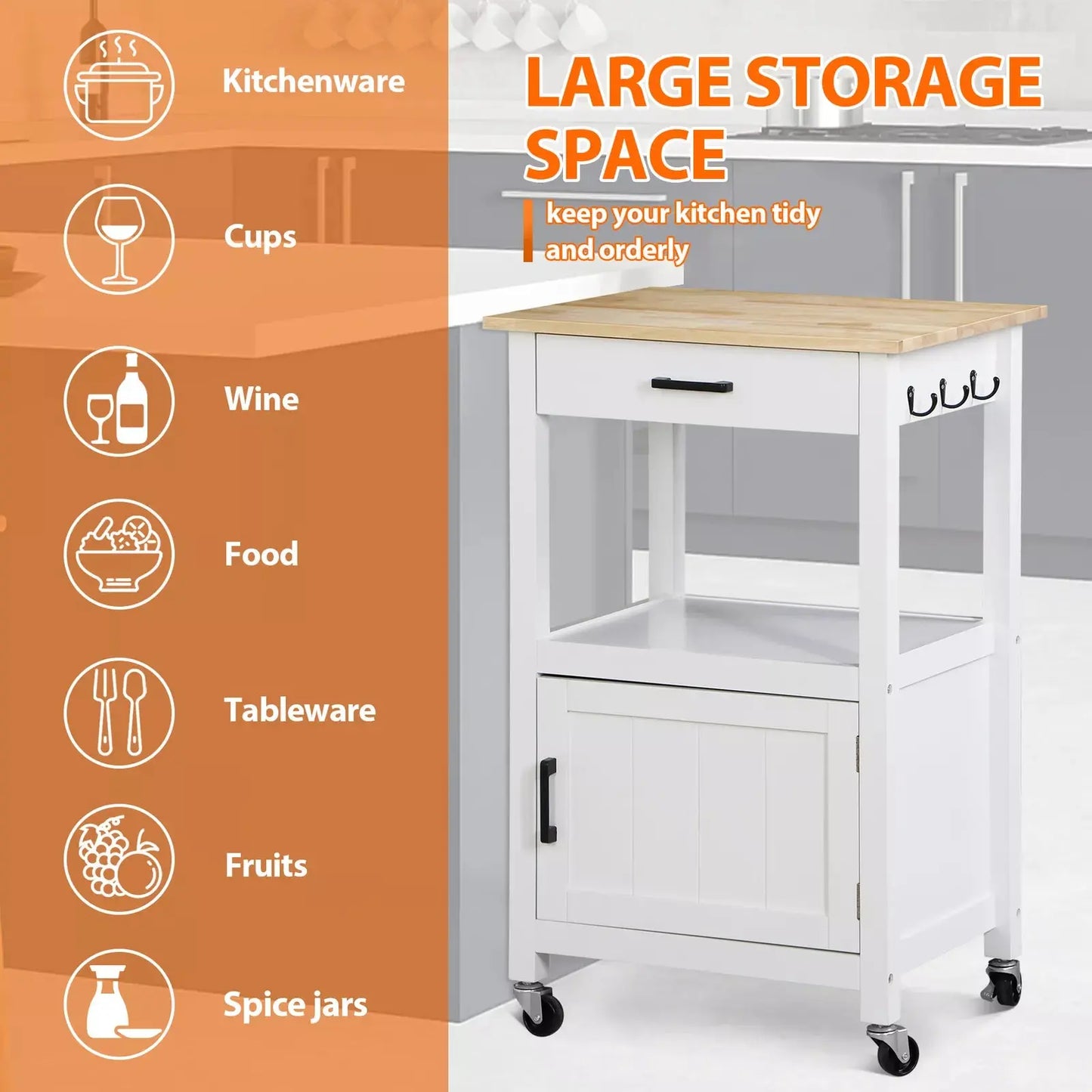 Lance Small Rolling Kitchen Island Canva Home