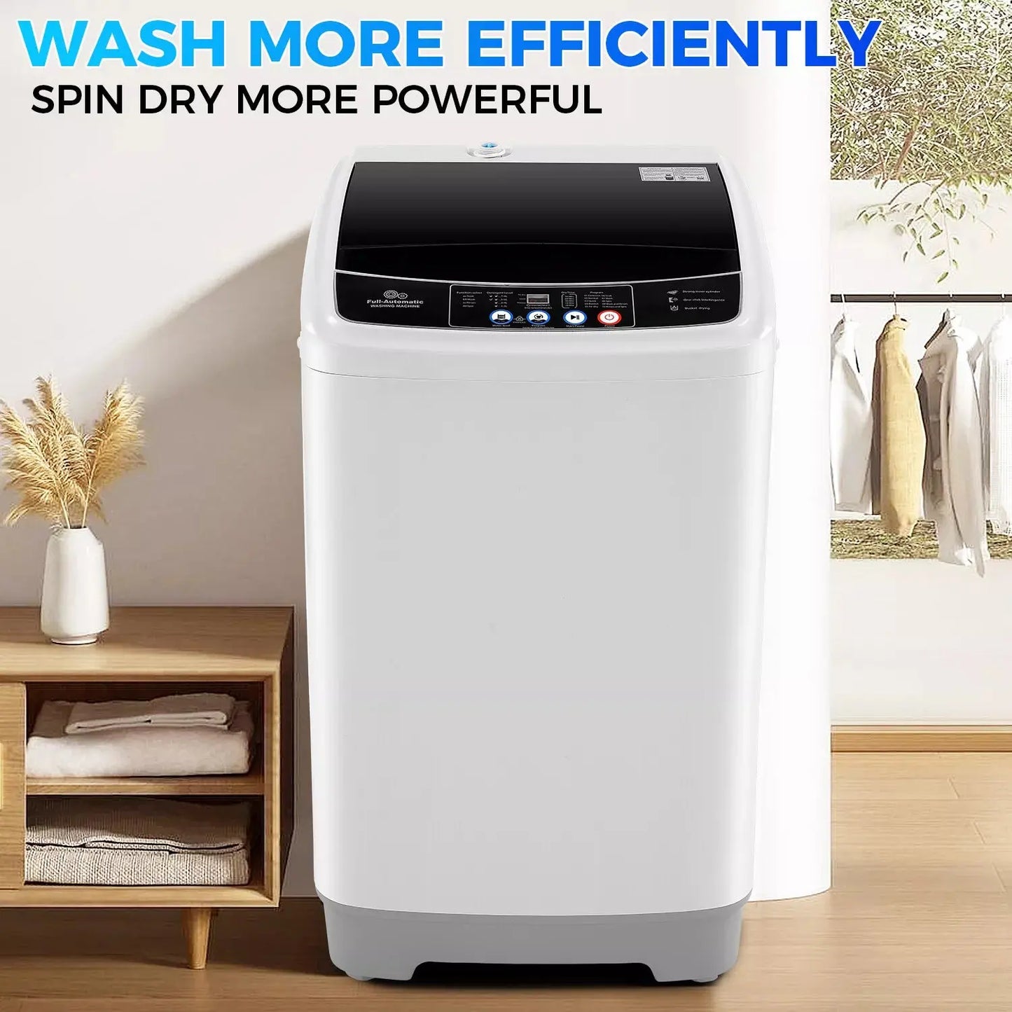 17.8lbs Portable Apartment Ventless Washer & Dryer Combo Canva Home