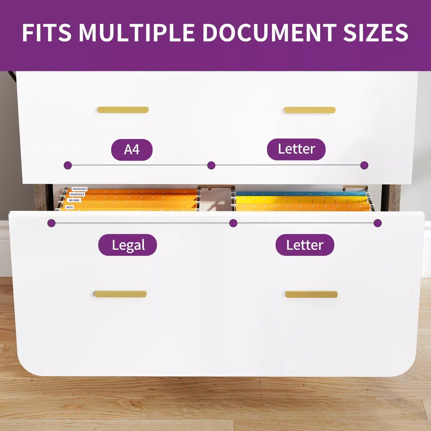 Miles 2 Drawers Lateral Filing Cabinet