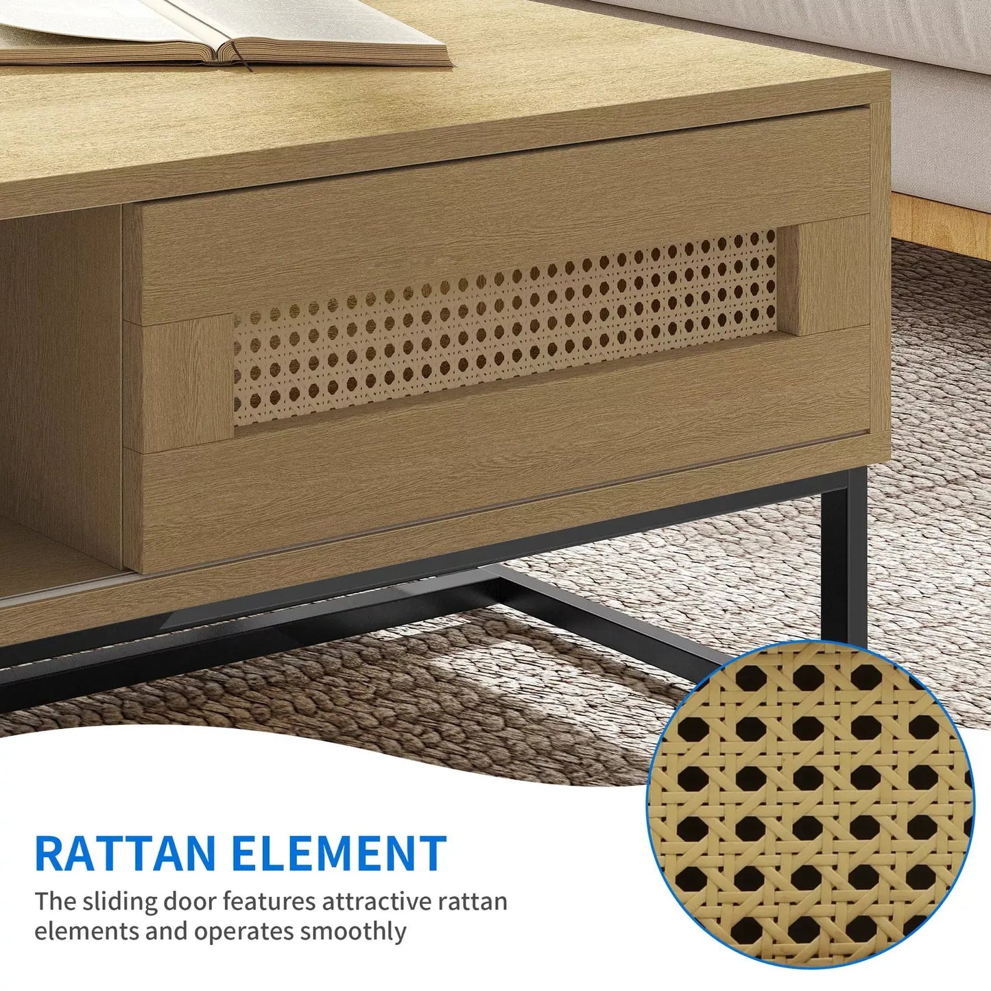 Gibbs Rattan Coffee Table Canva Home