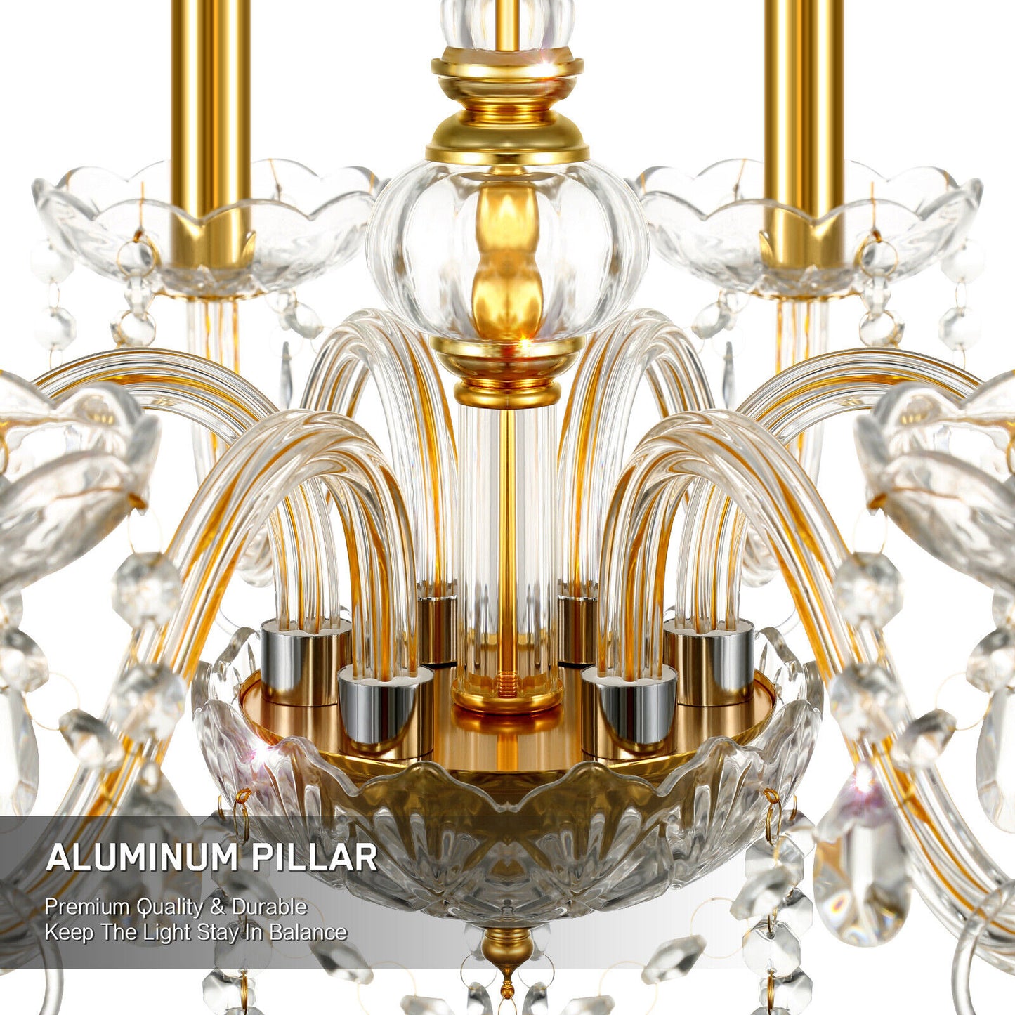 Candles Crystal Dining Room Chandelier