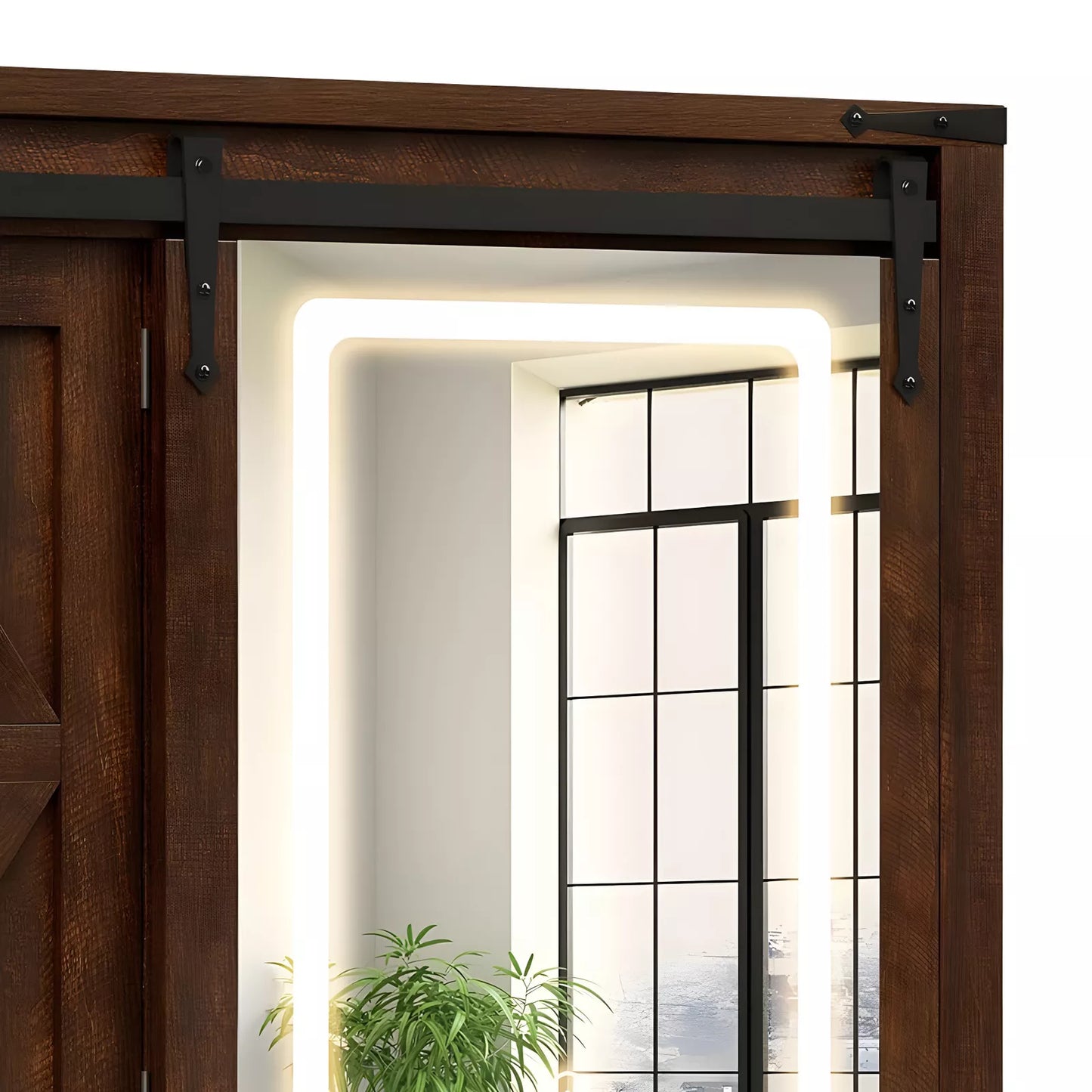 Seth Farmhouse Wall Mount Lighted Medicine Cabinet