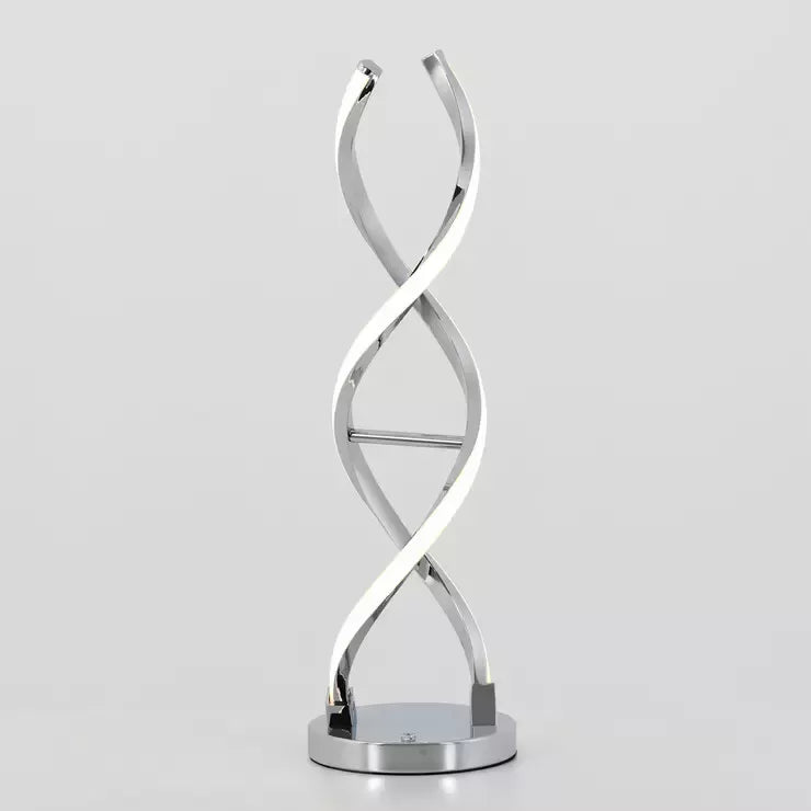 Chrome Twist Table Lamp