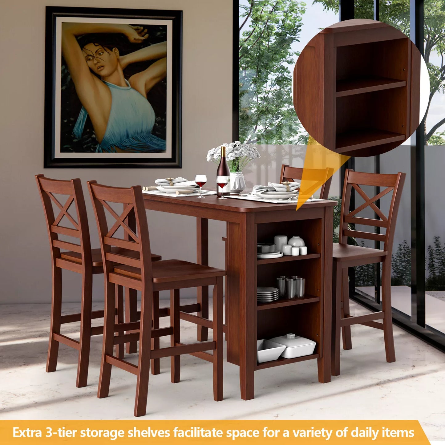 Mack Counter Height Dining Set