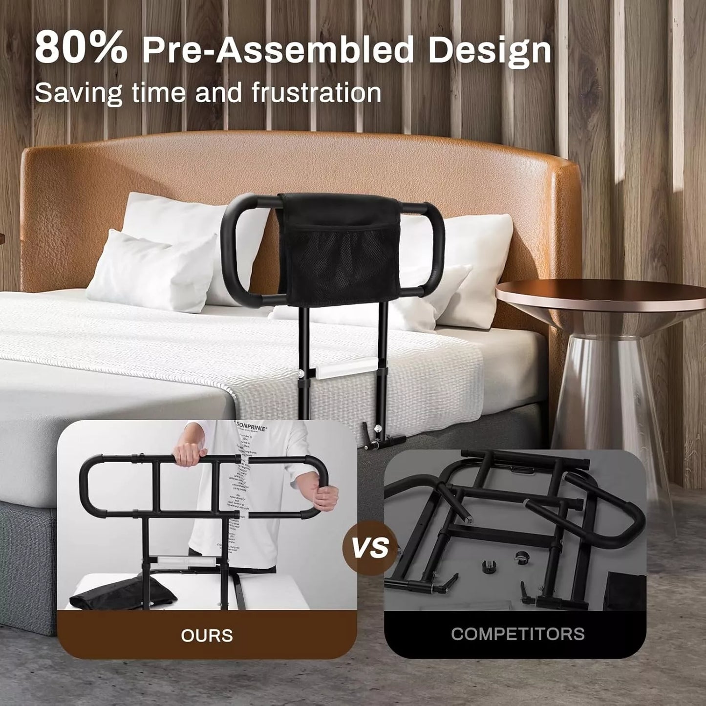 Senior Safety Bed Rail (Extendable Handle)