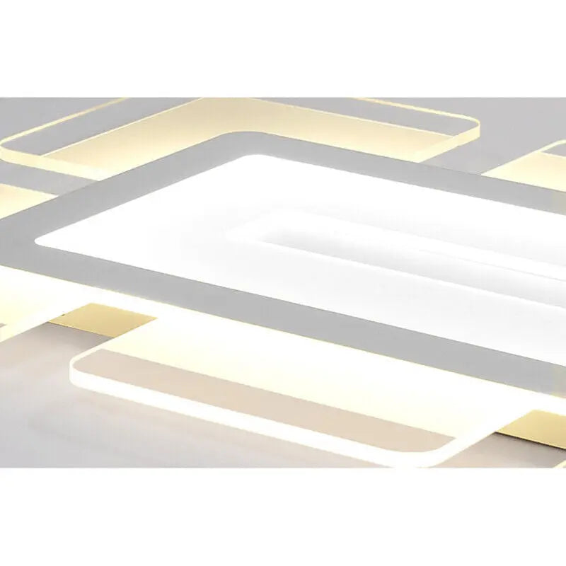 Thin Rectangle Flush Mount Ceiling Light Canva Home