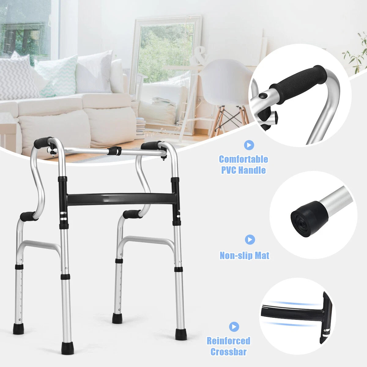 Senior Lightweight Mobility Walker (Dual Handle)