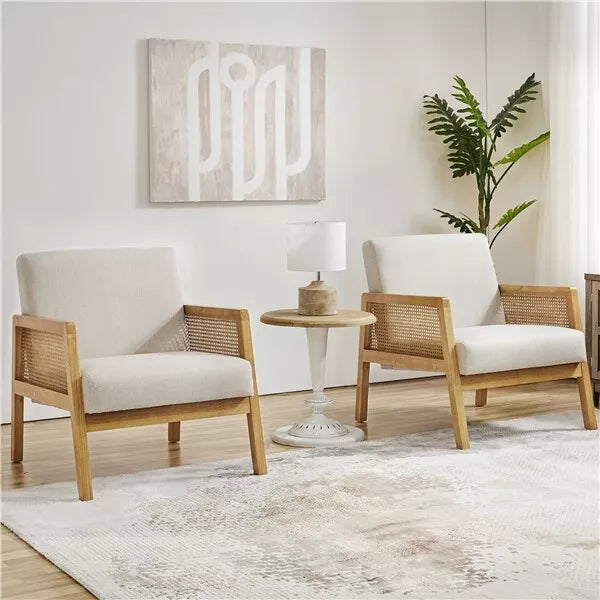 Emil Rattan Accent Armchair