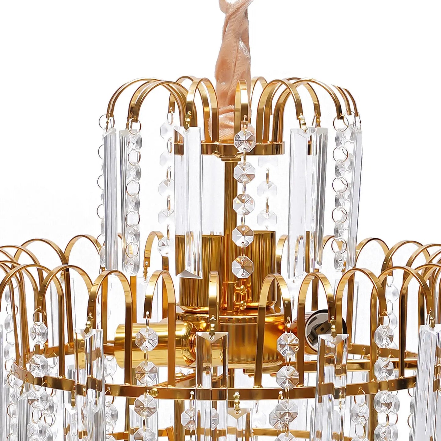 Cone Luxury Crystal Dining Room Chandelier Canva Home