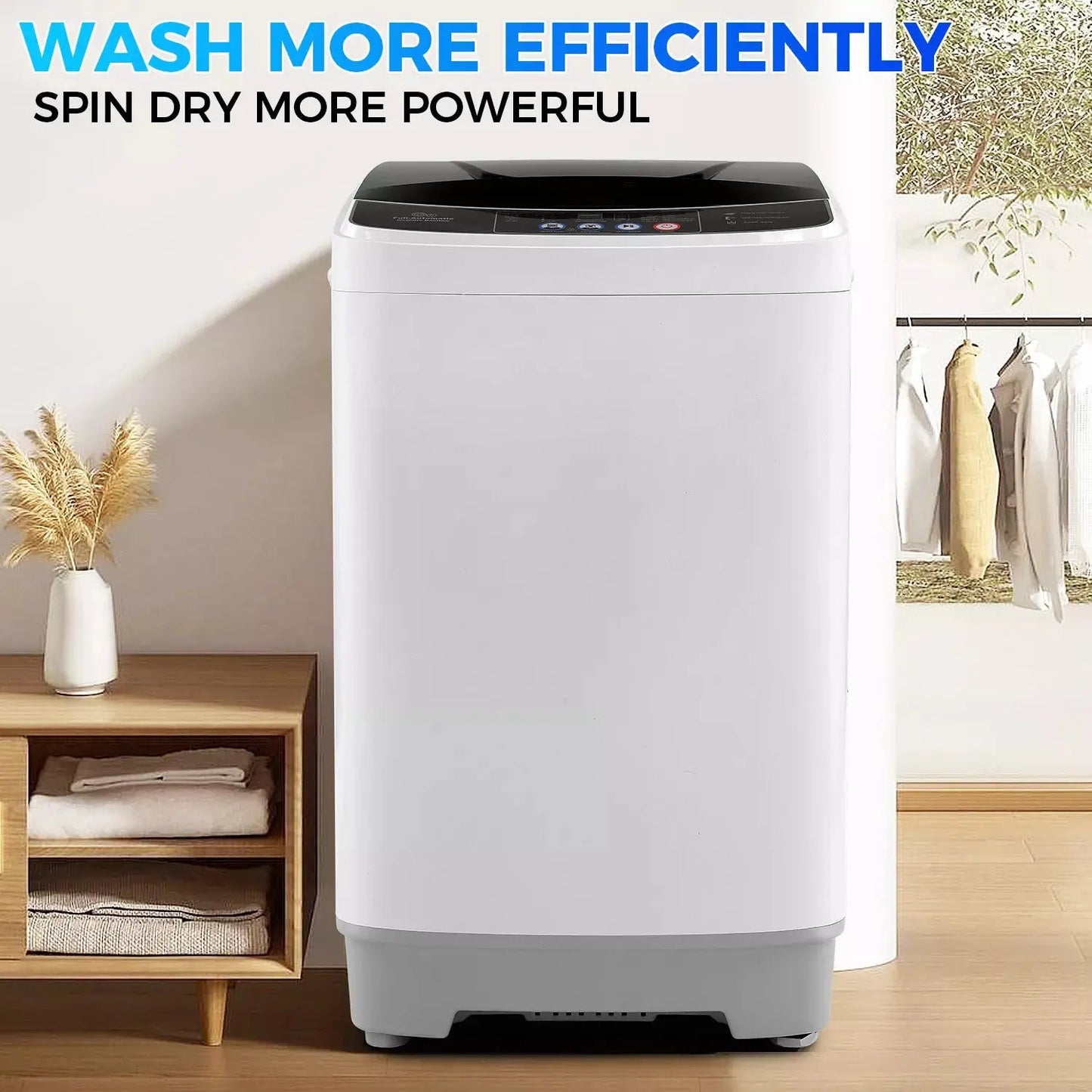 15.6lbs Portable Apartment Ventless Washer & Dryer Combo Canva Home