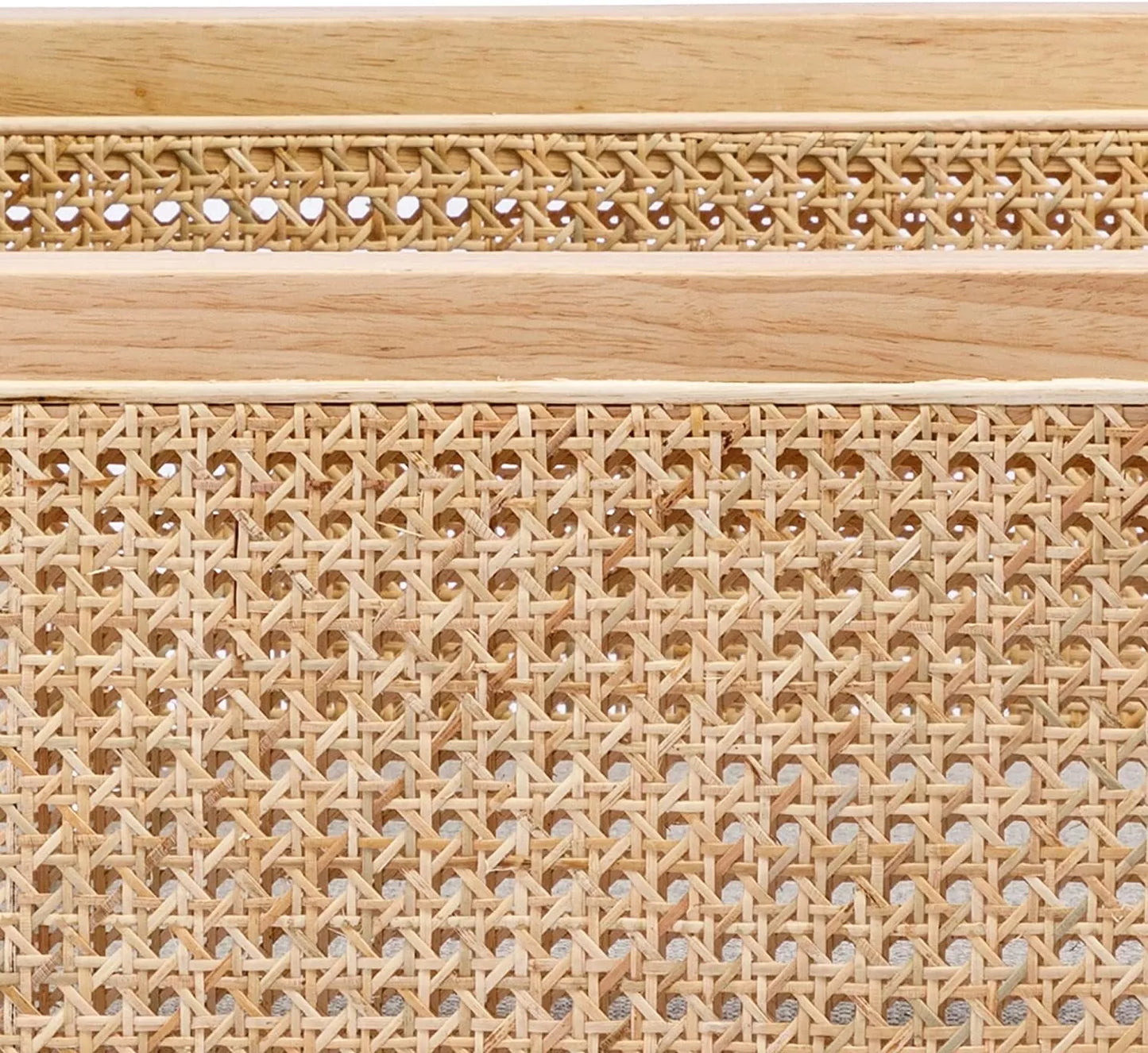 Meza Rattan Fabric Accent Armchair