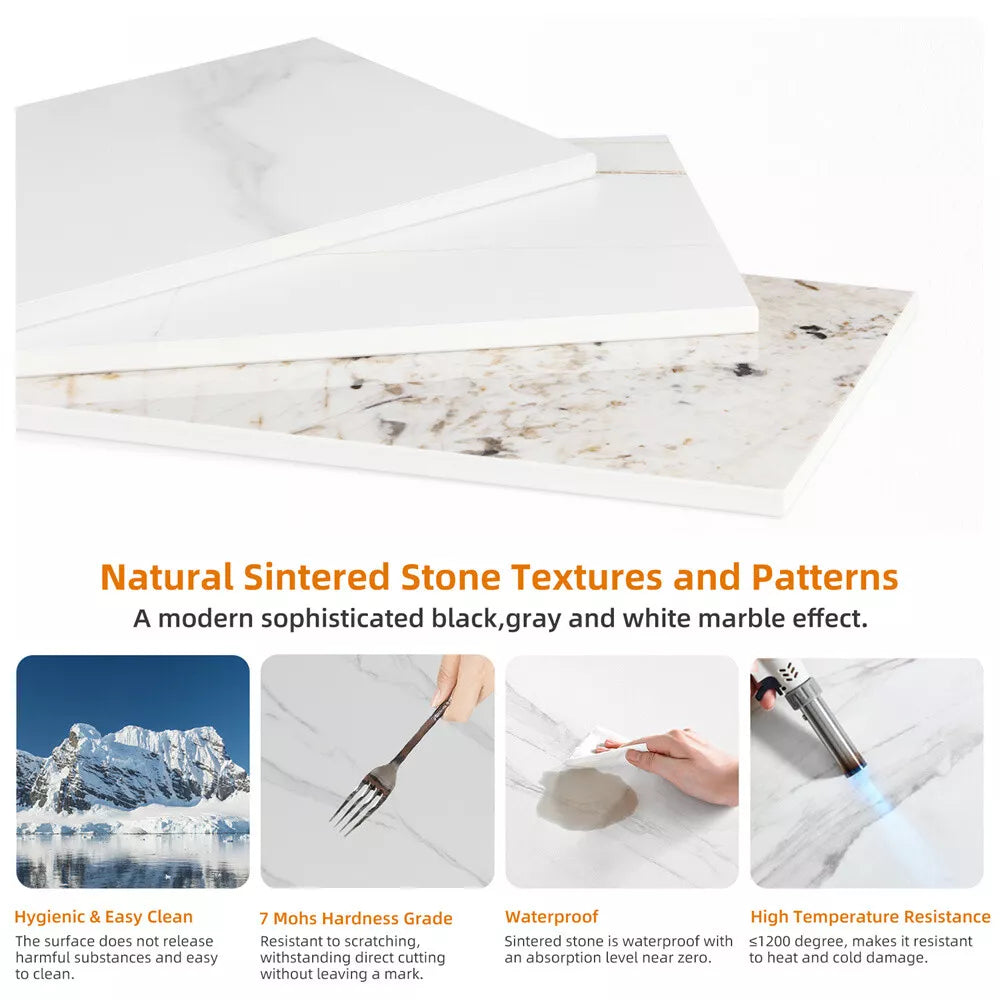 Marble Living Room End Table Canva Home