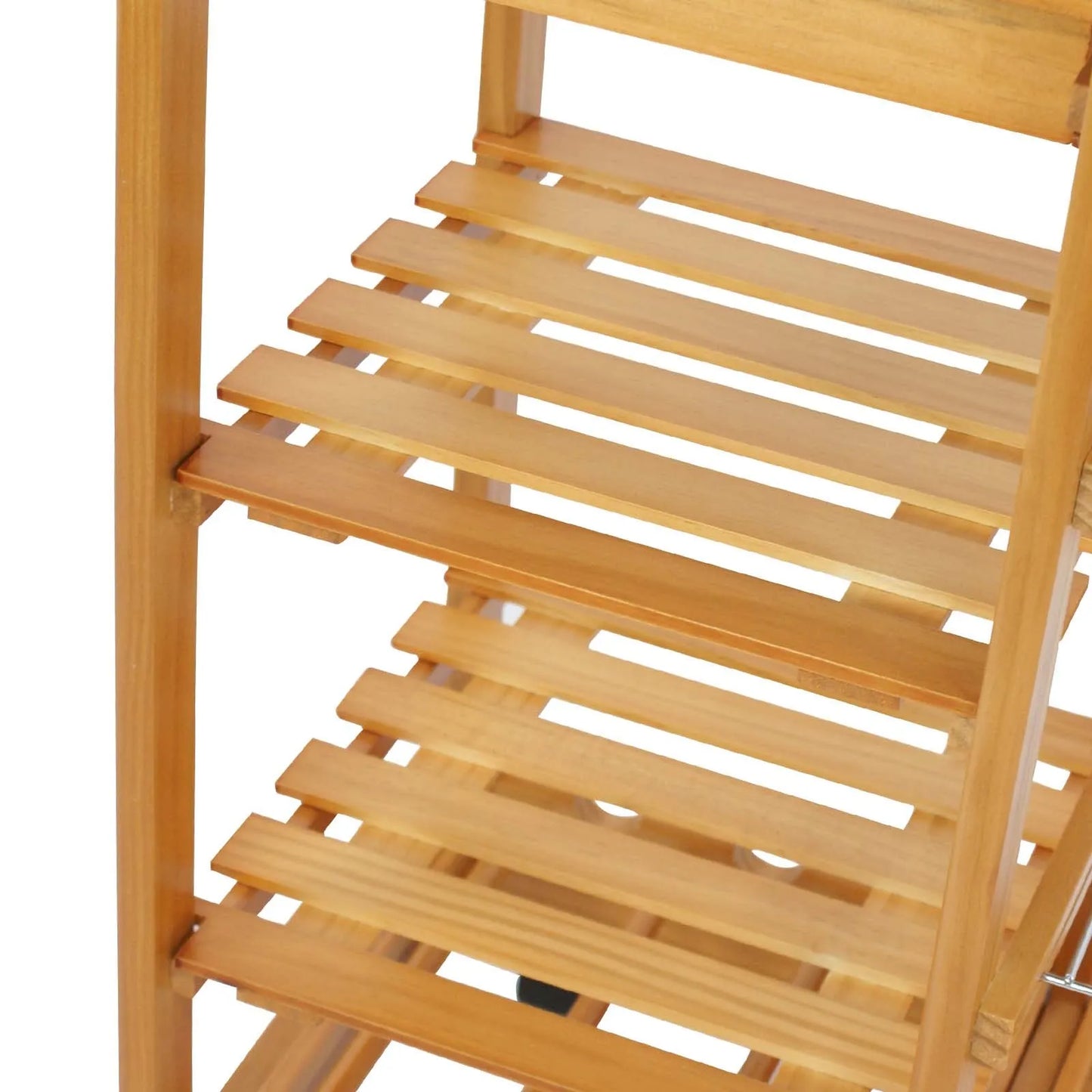 Owen Wood Rolling Kitchen Island Cart