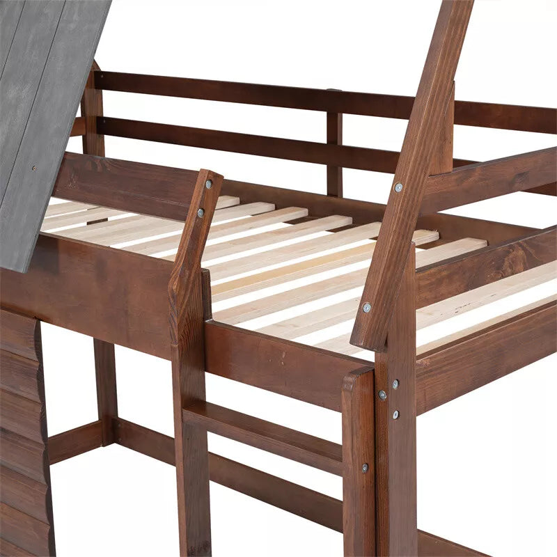 Aryan Twin Over Twin Kids Bunk Bed Canva Home