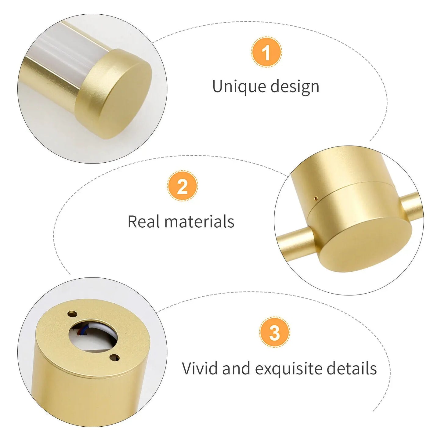 Long Tube Modern Wall Scone Light Canva Home