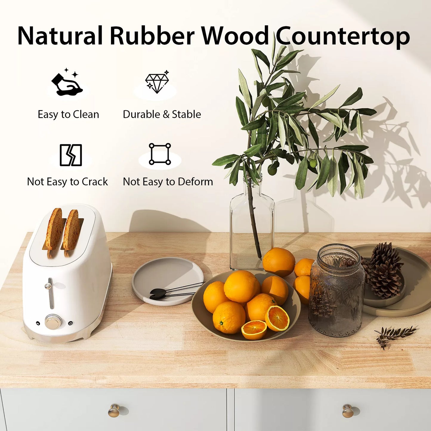 Pablo Rolling Kitchen Island Cart