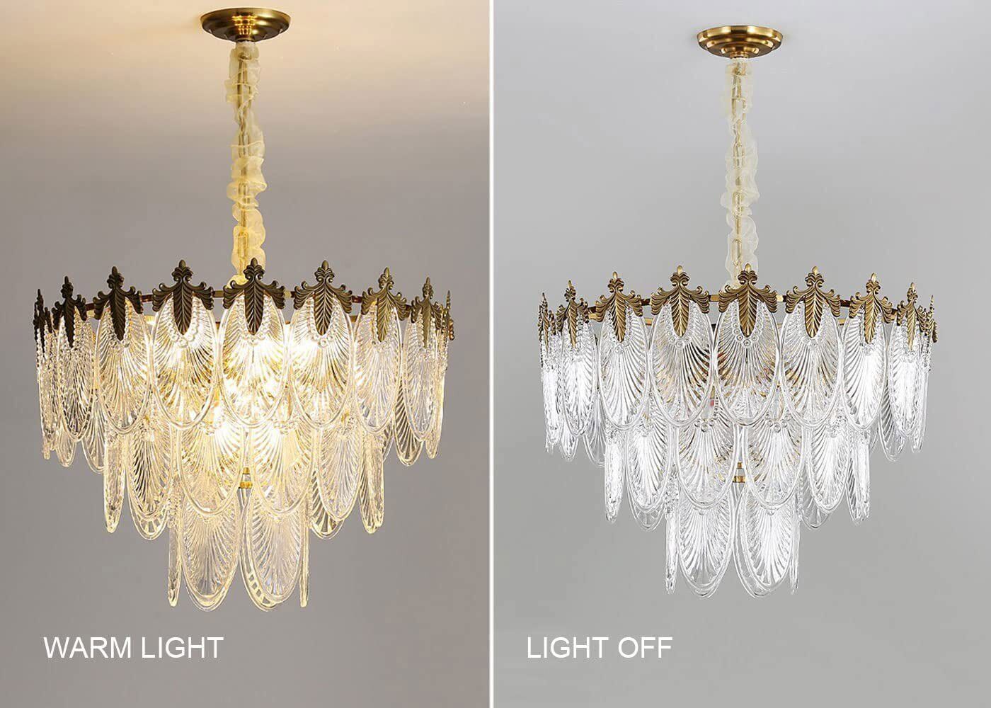 Crystal Leaf Kitchen Pendant Light