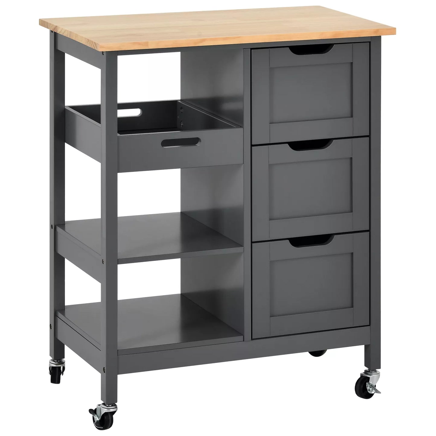Mae Small Rolling Kitchen Island