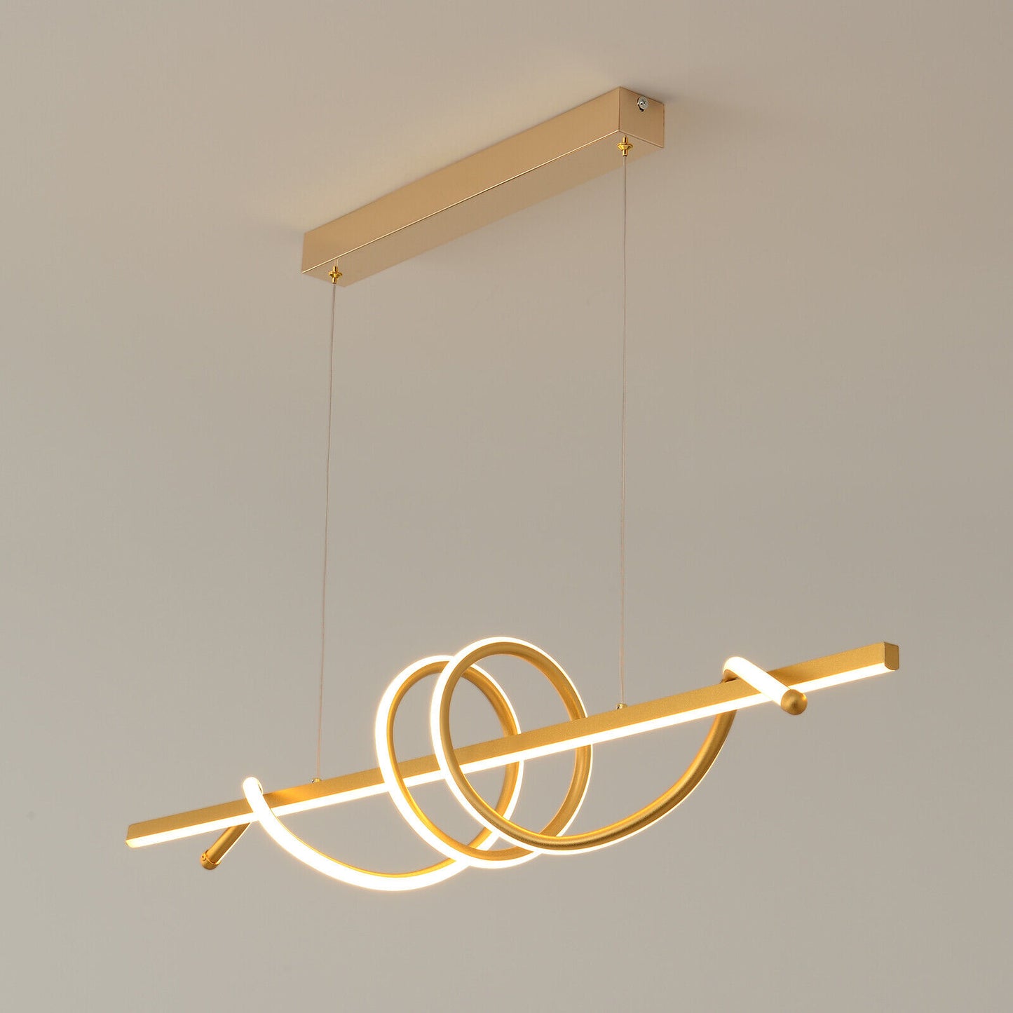 Curve Wave Modern Dining Room Chandelier